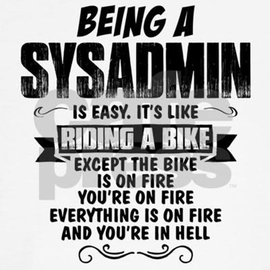 sysadmin is easy